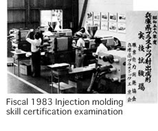 Fiscal 1983 Injection molding skill certification examination