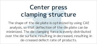 Center press clamping structure