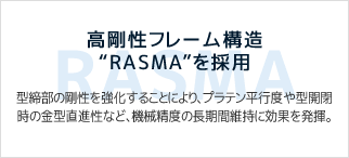 高剛性フレーム構造 “RASMA” を採用